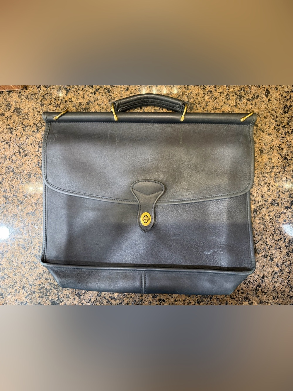 Vintage Jack Georges University Slim Dowel Briefcase #2452